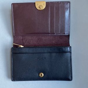 Coach Dreamer Smooth Leather Wallet Oxblood.